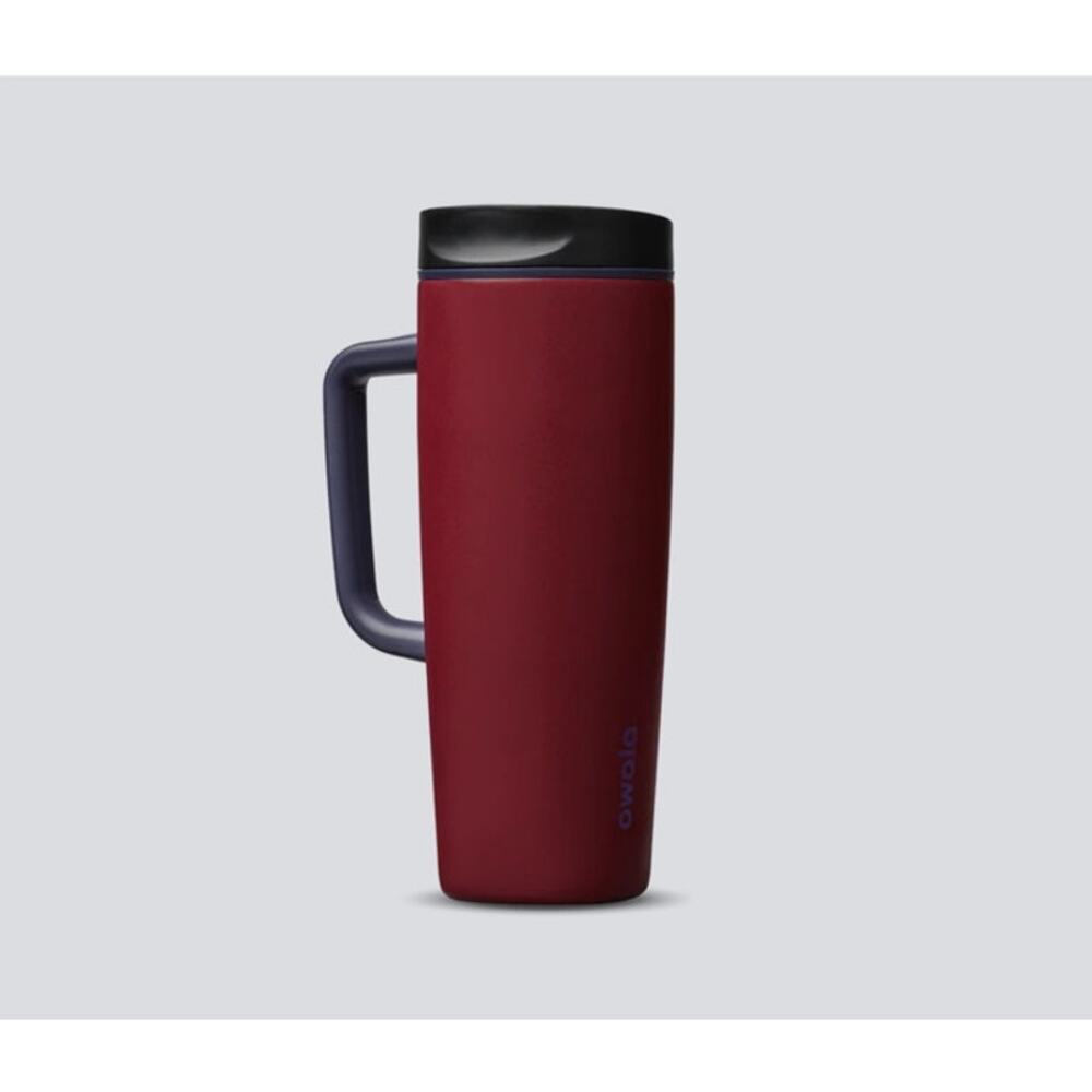 Owala 24oz SmoothSip Slider Tumbler with Handle - burgundy bay - new in box